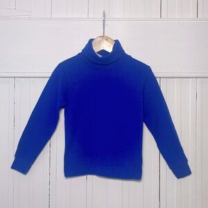 LE TOP EUC 100% Combed Cotton Basic Staple Classic Blue Layering Turtleneck